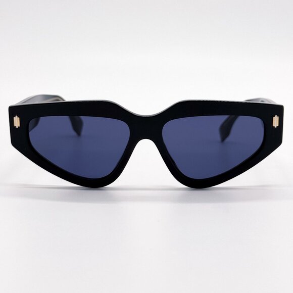 NEW FENDI SUNGLASSES FE40163U 01V BLACK/BLUE WOMEN EYEWEAR main image 4